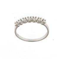 Anello Soranzo Gioielli Donna Fedina/Riviera in Oro bianco Diamante 0.18 Ct NP10122518-14 - NP10122518-14